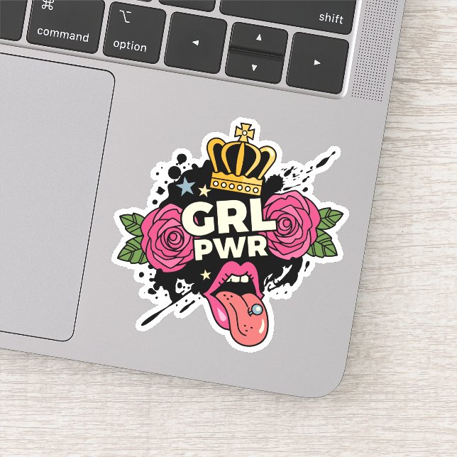 Girl Power Tattoo Style Sticker (Detail)