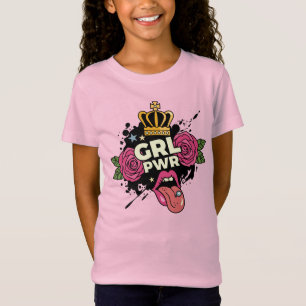 Girl Power Tattoo Style T-Shirt