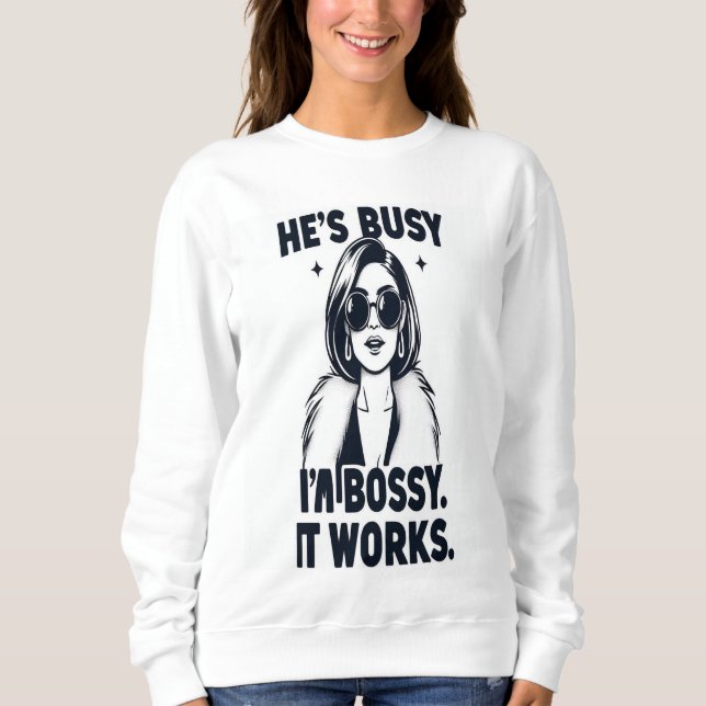 Girl Power Tee I Bossy Wife Tee I Couple Shirt (Front)