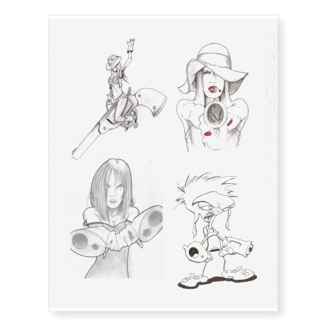 Girl Power Temporary Tattoos (Front)