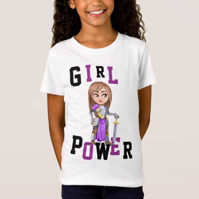 GIRL POWER TSHIRTS - personalized KNIGHTS (Front)