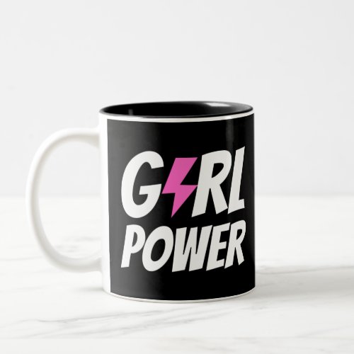 Girl Power Two_Tone Coffee Mug
