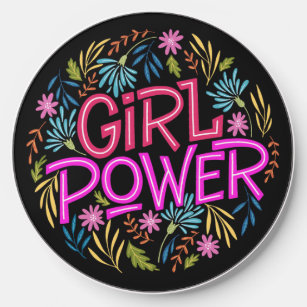 Girl Power USB Charging Station Wireless Charger