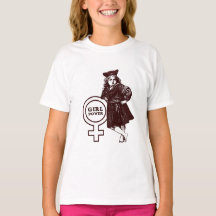 GIRL POWER vintage t-shirt for girls