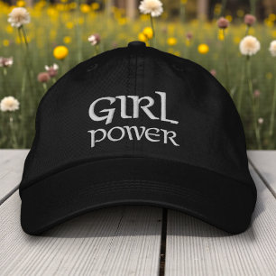 Girl Power Women Empowerment Inspirational Gift Embroidered Baseball Cap