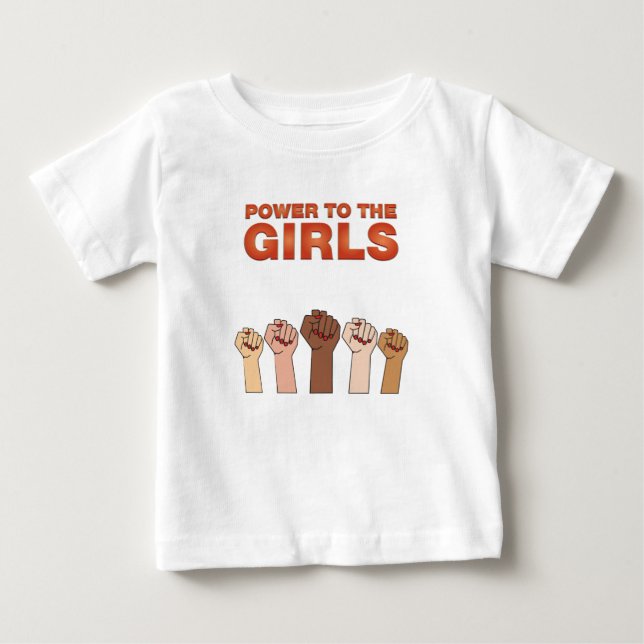 Girl Power Women Empowerment Strong Girls T Shirt (Front)