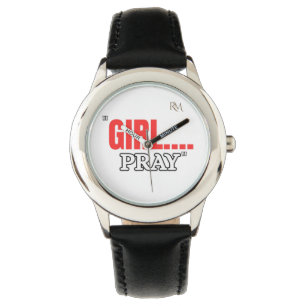 Girl Pray T-Shirt Faith Based Christian Shirt fo Watch