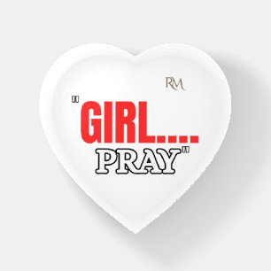 Girl Pray T-Shirt   Faith Based Christian Shirt  Paperweight