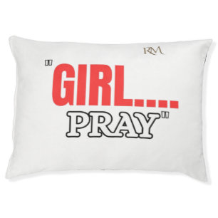 Girl Pray T-Shirt Faith Based Christian Shirt Pet Bed
