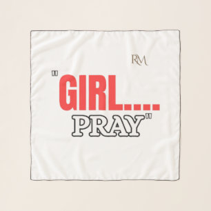 Girl Pray T-Shirt Faith Based Christian Shirt Scarf