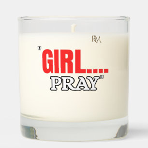Girl Pray T-Shirt Faith Based Christian Shirt Scented Candle