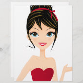 girl presenting (Front/Back)