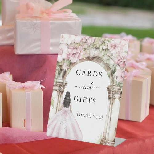 Girl princess dress party cards gifts sign