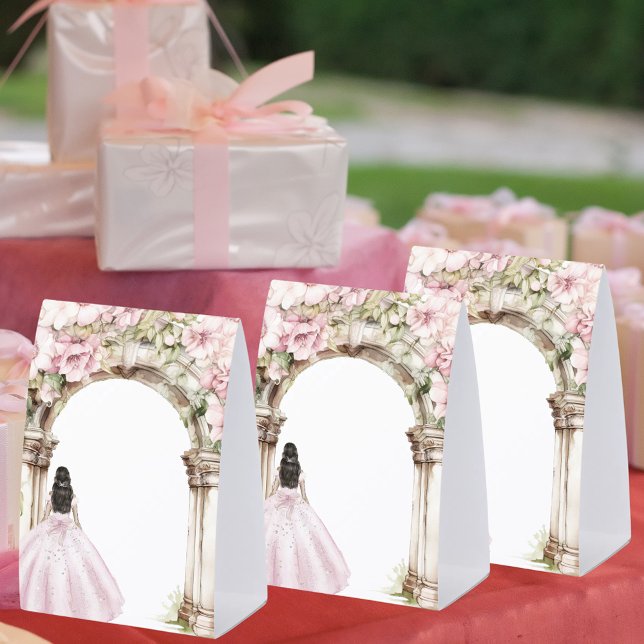 Girl princess dress party DIY write your own Paper Table Tent (Creator Uploaded)