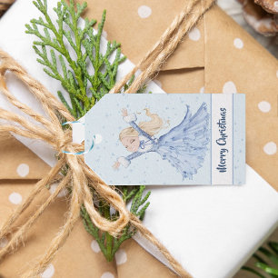  Girl Princess Enchanted Snowflake Christmas Gift Tags