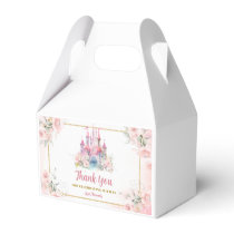 Girl Princess Royal Castle Fifth Birthday Favor Boxes