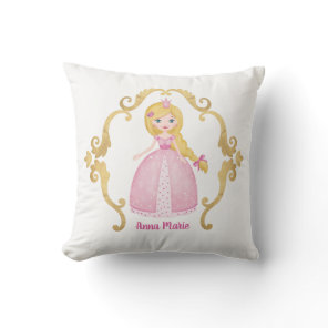 Girl PrincessThrow Pillow