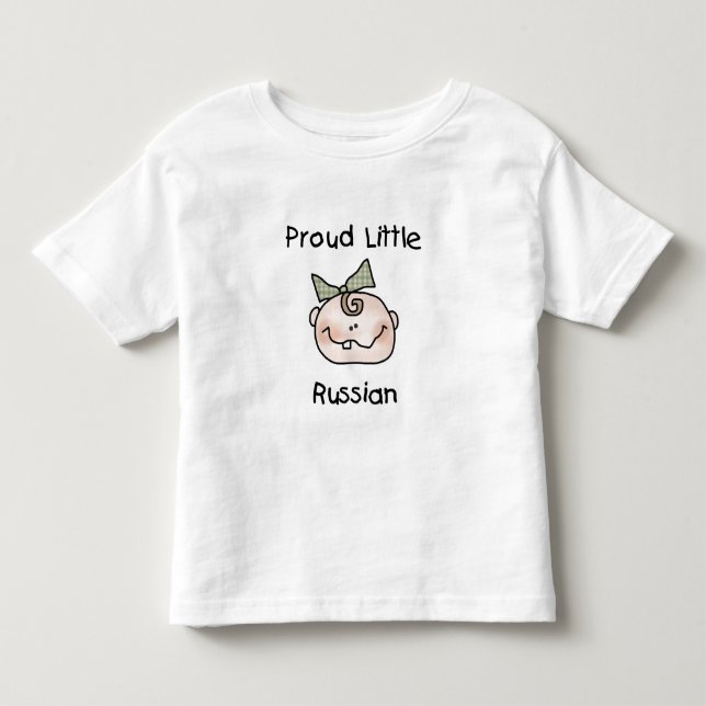 Girl Proud Little Russian Toddler T-shirt (Front)