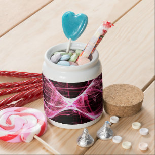 Girl Punk Rock Pink Energy Waves Candy Jar
