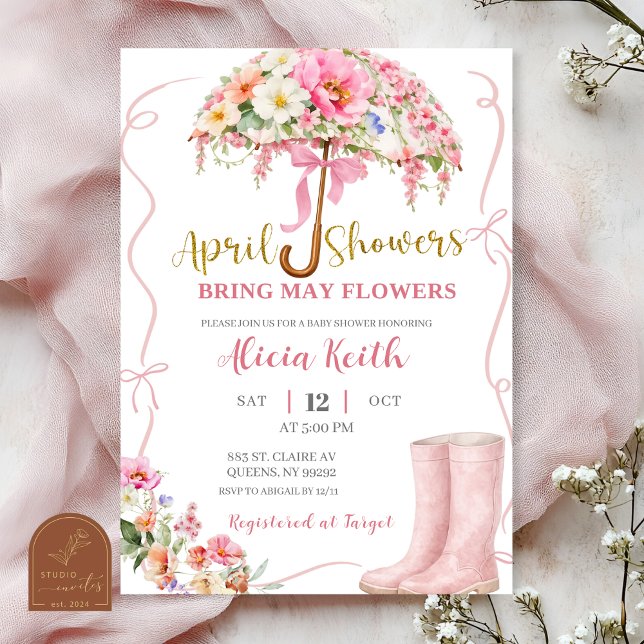 Girl Purple Shell Baby Shower Invitation (Creator Uploaded)