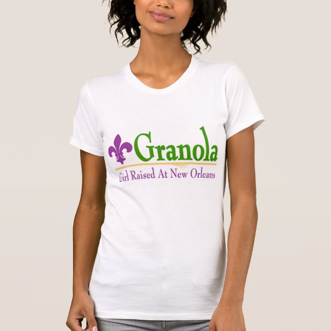 Girl Raised in New Orleans, add text, T-Shirt (Front)
