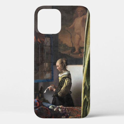 Girl Reading a Letter at an Open Window Vermeer iPhone 12 Case