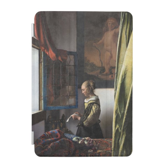 Girl Reading a Letter at an Open Window, Vermeer iPad Mini Cover (Front)