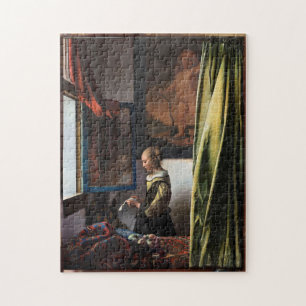 Girl Reading a Letter at an Open Window, Vermeer Jigsaw Puzzle