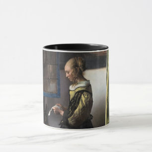 Girl Reading a Letter at an Open Window, Vermeer Mug