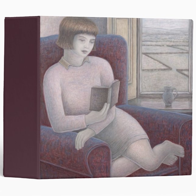 Girl Reading in Armchair 2009 Binder (Front/Spine)
