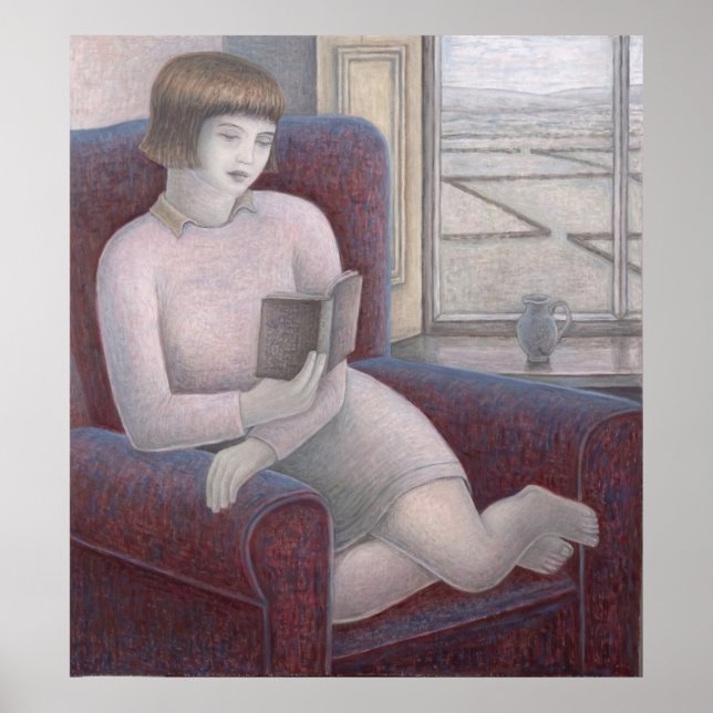 Girl Reading in Armchair 2009 Poster (Front)