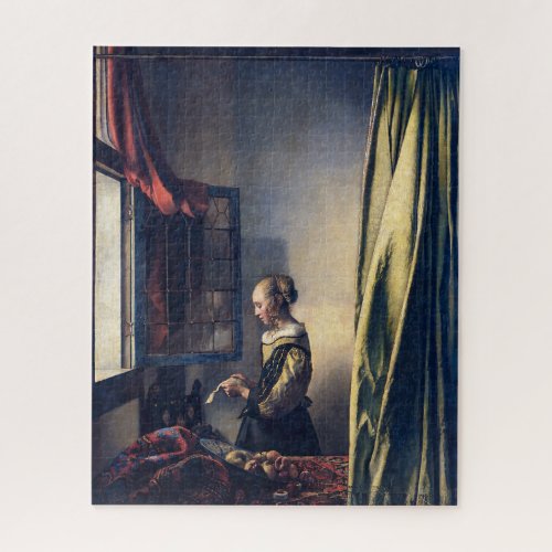 Girl Reading Letter by Open Window  Vermeer  Jigsaw Puzzle