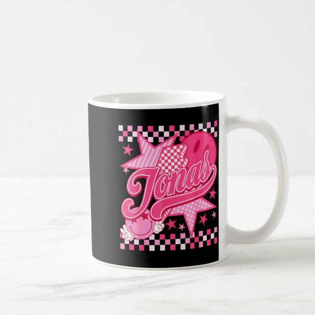 Girl Retro Jonas Groovy Flower First Name D 80's  Coffee Mug (Right)