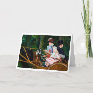 Girl Riding a Carriage, Mary Cassatt Card