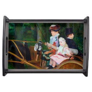 Girl Riding a Carriage, Mary Cassatt Serving Tray