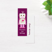 Girl Robot Thank You Gift Tags (Desk)