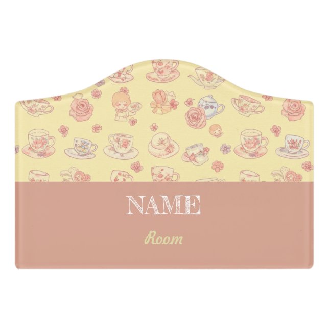 Girl Room Sign (Small Crest Front)