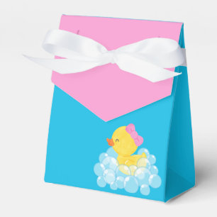 Girl Rubber Duck Baby Shower Treat Favor Boxes