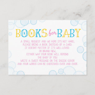 Girl Rubber Duck Books for Baby Insert Cards