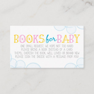 Girl Rubber Duck Books for Baby Insert Cards