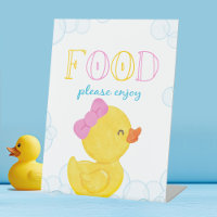 Girl Rubber Duck Food Party