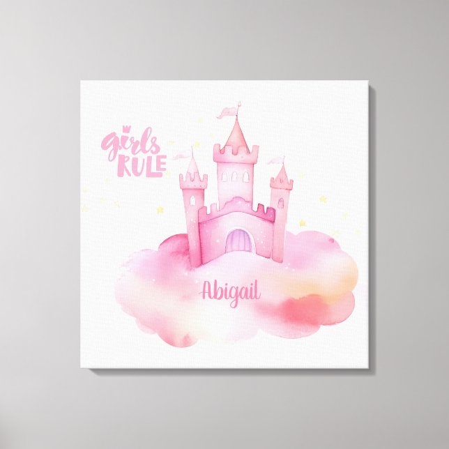 Girl Rule customizable Canvas Print (Front)