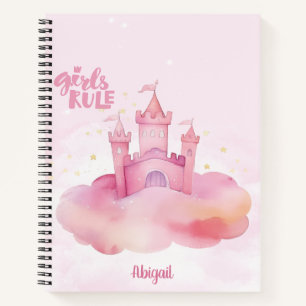 Girl Rule Palace on the Pink Cloud customizable Notebook