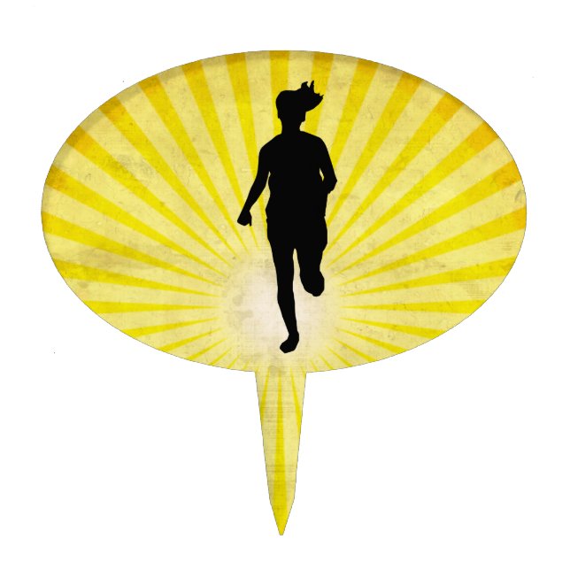 Girl Runner Cake Topper (Front)