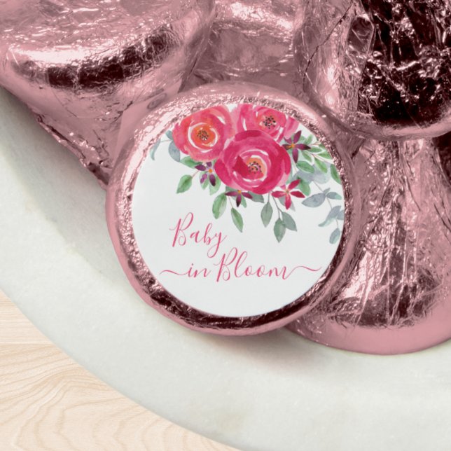 Girl’s Baby Shower Floral Hershey®'s Kisses® (Creator Uploaded)