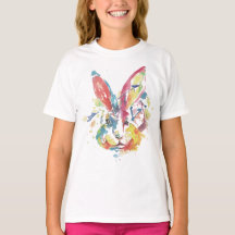 Girl’s Basic T-Shirt - Rabbit