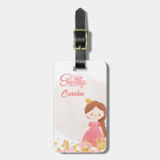 Girl’s Princess Royal Crown Travel Luggage Tag