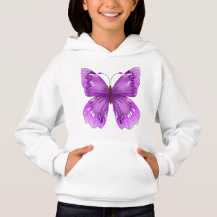 Girl’s Pullover Hoodie – Butterfly