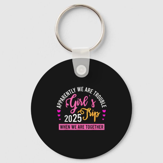 Girl’s Trip 2025 Summer Beach Weekend Vacation Wom Keychain (Front)
