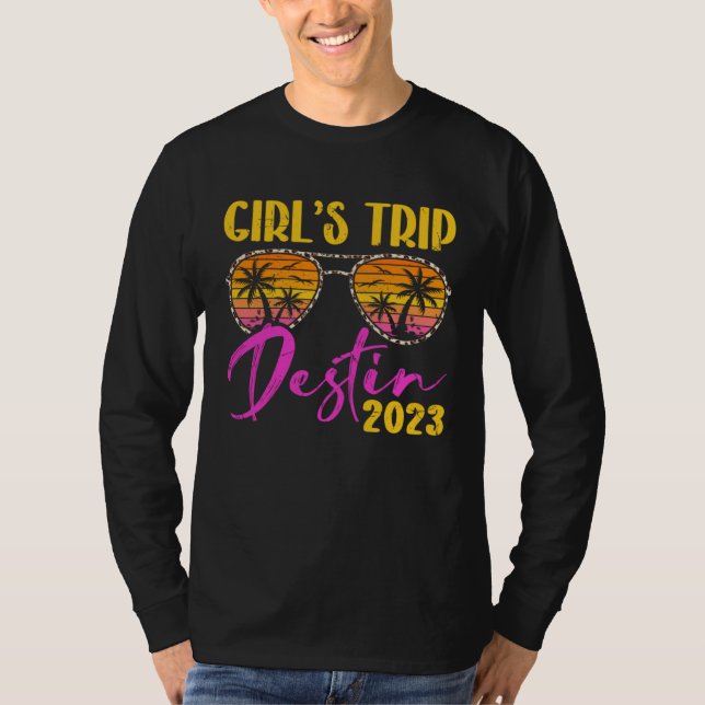 Girl s Trip Destin Florida 2023 Matching Bachelore T-Shirt (Front)